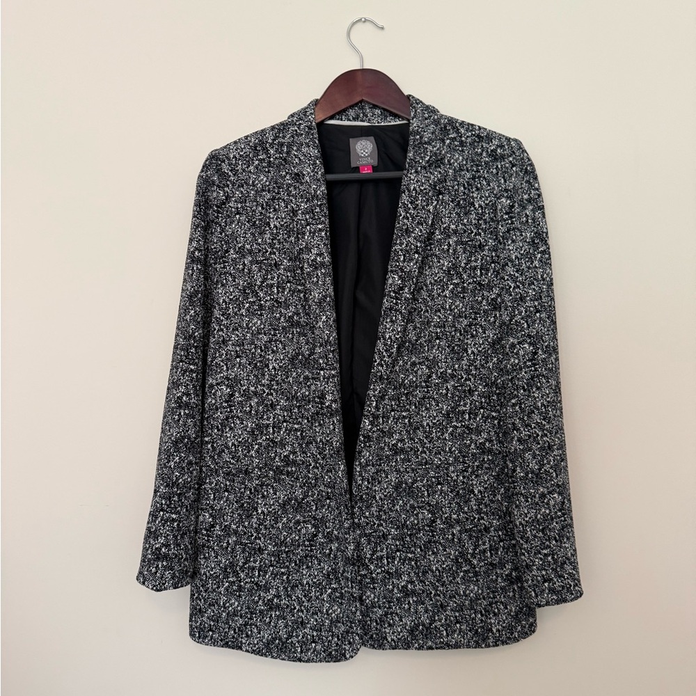 Vince Camuto Women’s Black and White Blazer Classic Tailored Fit Size 2